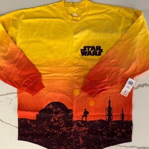 Disney Star Wars Unisex Adult Ombré Tatooine Spirit Jersey XS NWT
